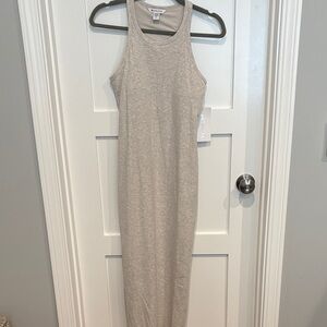 Athleta Signature Rib Maxi Dress in Oat, NWT